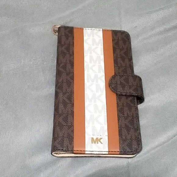 Michael Kors Brown and Orange IPhone X Case - Picture 1 of 3